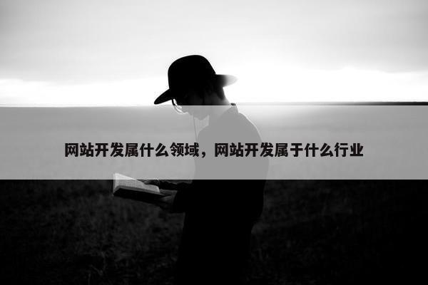 网站开发属什么领域，网站开发属于什么行业