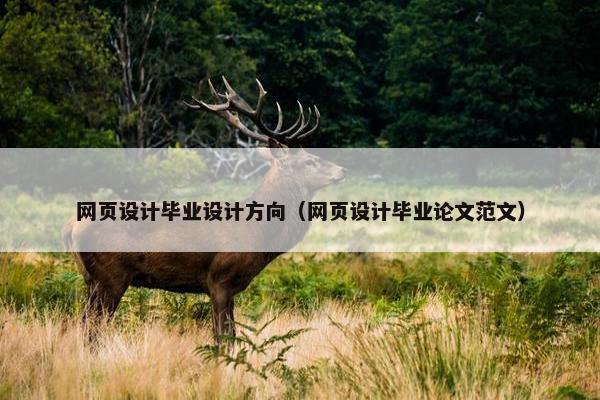 网页设计毕业设计方向（网页设计毕业论文范文）
