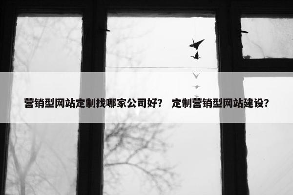 营销型网站定制找哪家公司好？ 定制营销型网站建设？