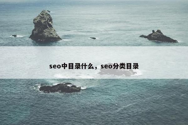 seo中目录什么，seo分类目录