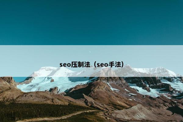 seo压制法（seo手法）