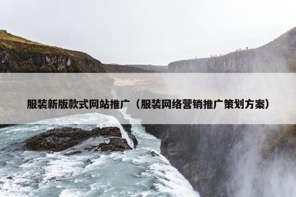 服装新版款式网站推广（服装网络营销推广策划方案）
