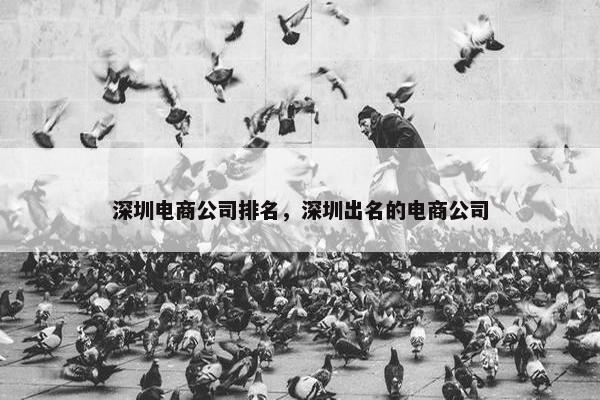 深圳电商公司排名，深圳出名的电商公司