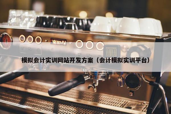 模拟会计实训网站开发方案（会计模拟实训平台）