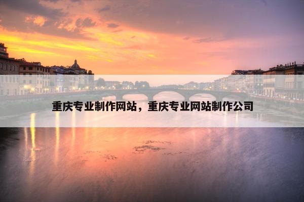 重庆专业制作网站，重庆专业网站制作公司