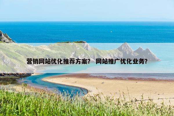 营销网站优化推荐方案？ 网站推广优化业务？