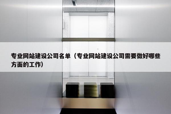 专业网站建设公司名单（专业网站建设公司需要做好哪些方面的工作）
