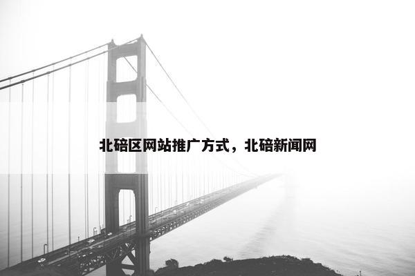 北碚区网站推广方式，北碚新闻网