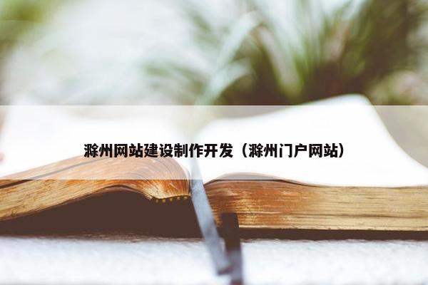 滁州网站建设制作开发（滁州门户网站）