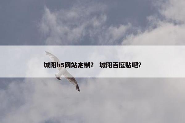 城阳h5网站定制？ 城阳百度贴吧？