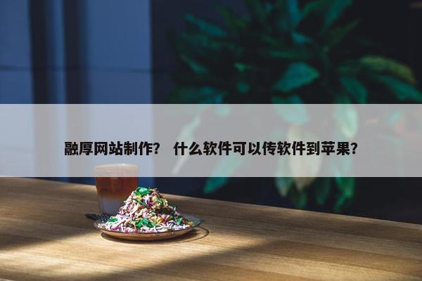融厚网站制作？ 什么软件可以传软件到苹果？