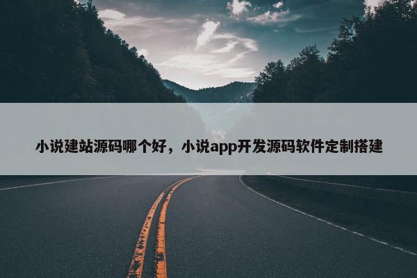 小说建站源码哪个好，小说app开发源码软件定制搭建