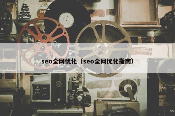 seo全网优化（seo全网优化指南）