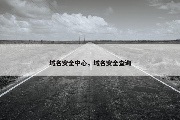 域名安全中心，域名安全查询