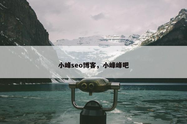 小峰seo博客，小峰峰吧