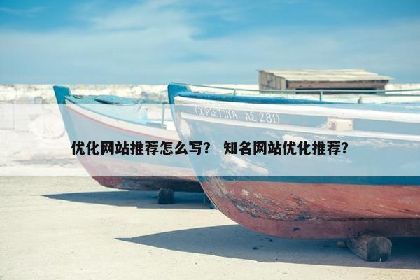 优化网站推荐怎么写？ 知名网站优化推荐？