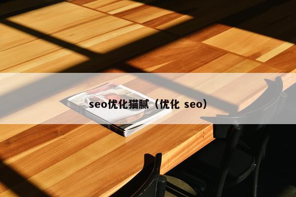 seo优化猫腻（优化 seo）