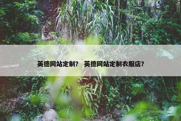 英德网站定制？ 英德网站定制衣服店？