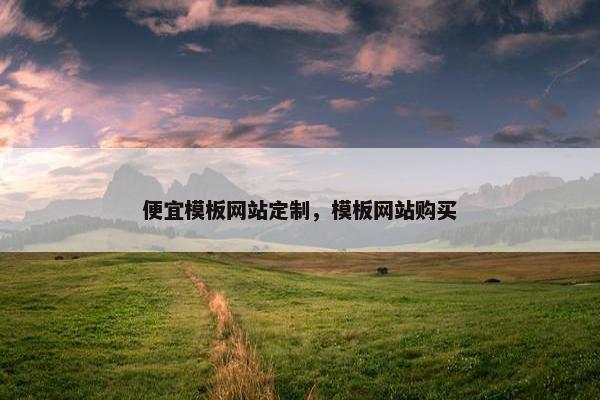 便宜模板网站定制，模板网站购买