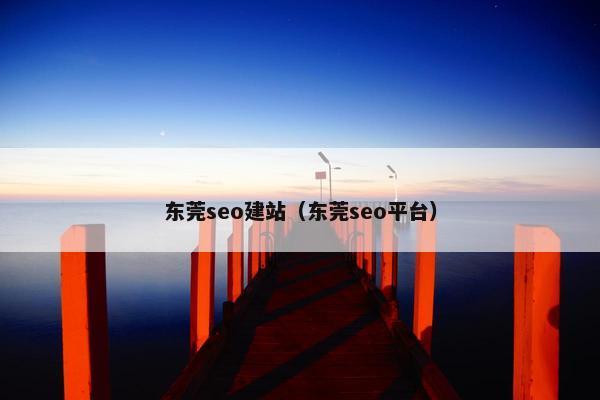 东莞seo建站（东莞seo平台）