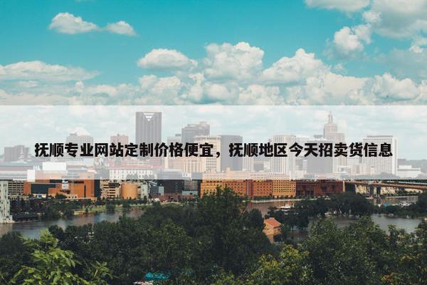 抚顺专业网站定制价格便宜，抚顺地区今天招卖货信息