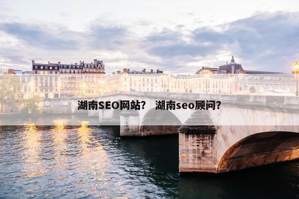 湖南SEO网站？ 湖南seo顾问？