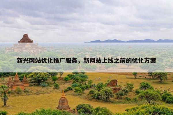 新兴网站优化推广服务，新网站上线之前的优化方案