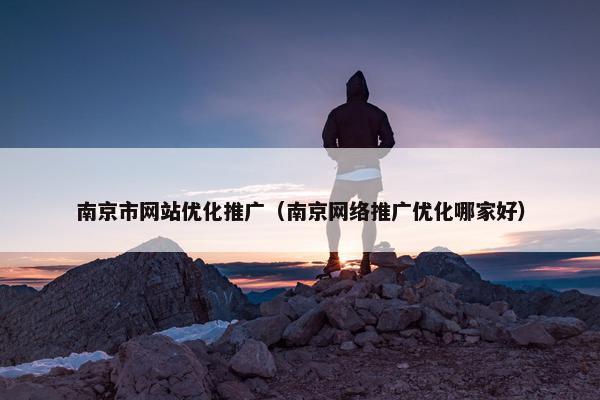 南京市网站优化推广（南京网络推广优化哪家好）