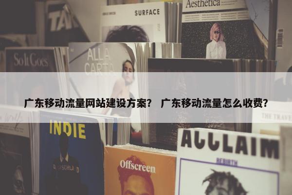 广东移动流量网站建设方案？ 广东移动流量怎么收费？