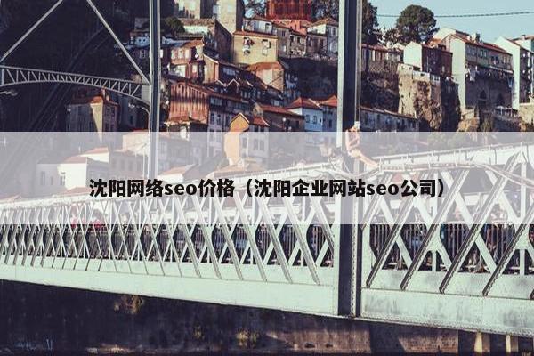 沈阳网络seo价格（沈阳企业网站seo公司）