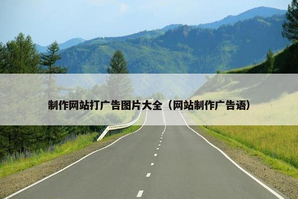 制作网站打广告图片大全（网站制作广告语）