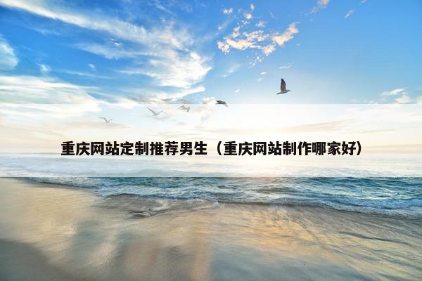 重庆网站定制推荐男生（重庆网站制作哪家好）