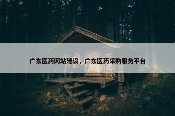 广东医药网站建设，广东医药采购服务平台