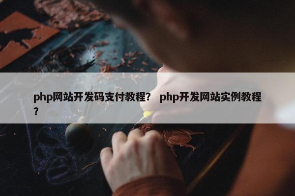 php网站开发码支付教程？ php开发网站实例教程？