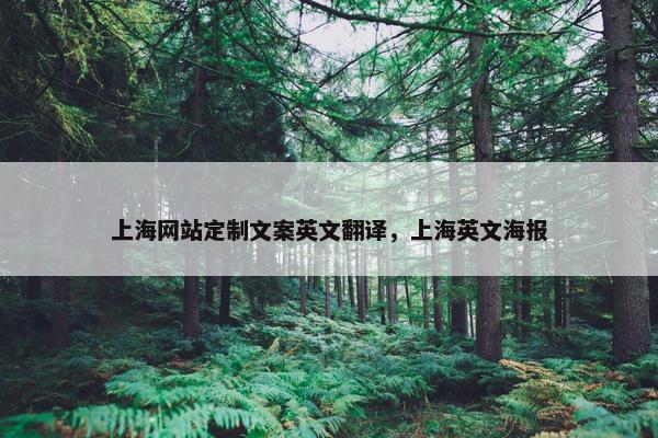上海网站定制文案英文翻译，上海英文海报