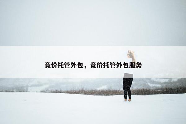 竞价托管外包，竞价托管外包服务