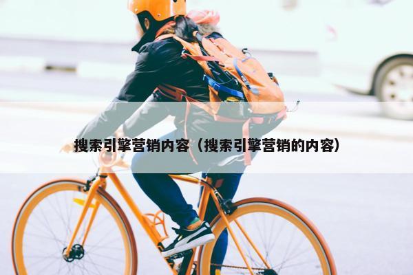搜索引擎营销内容（搜索引擎营销的内容）