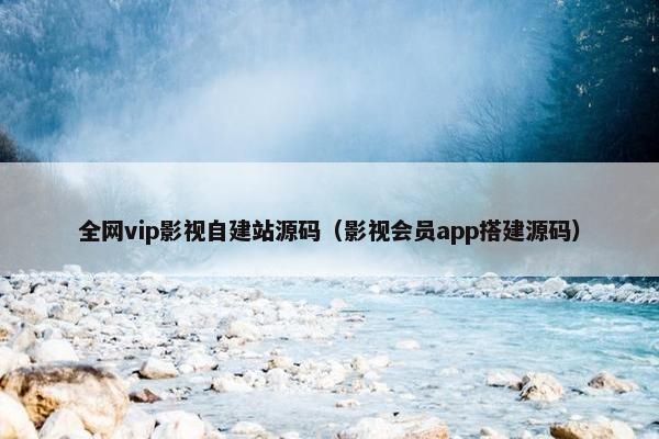 全网vip影视自建站源码（影视会员app搭建源码）