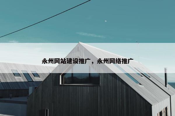 永州网站建设推广，永州网络推广