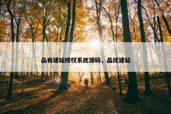 品有建站授权系统源码，品优建站