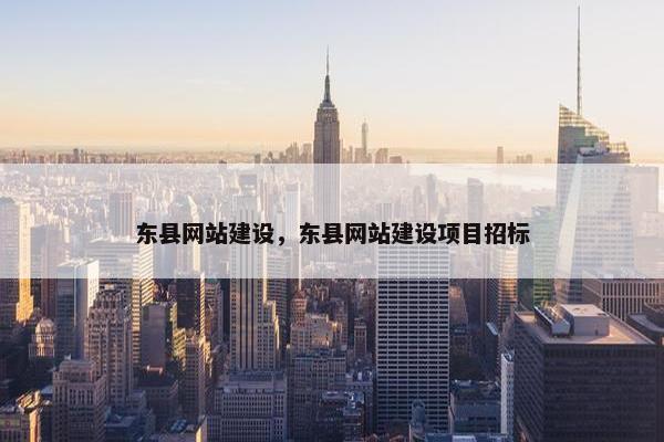 东县网站建设，东县网站建设项目招标
