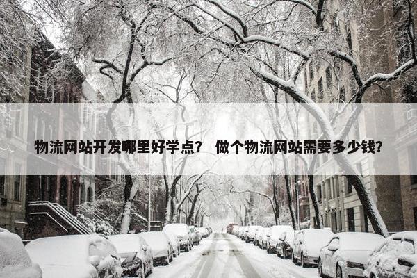 物流网站开发哪里好学点？ 做个物流网站需要多少钱？