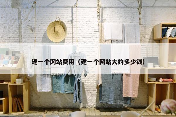 建一个网站费用（建一个网站大约多少钱）