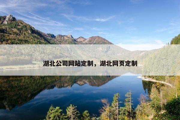 湖北公司网站定制，湖北网页定制