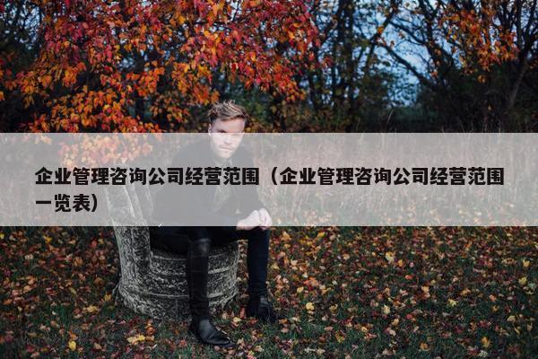 企业管理咨询公司经营范围（企业管理咨询公司经营范围一览表）