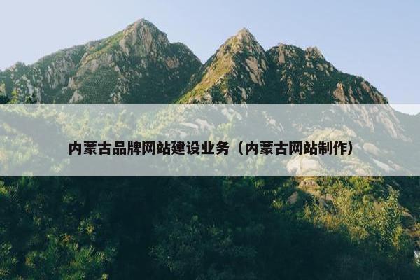 内蒙古品牌网站建设业务（内蒙古网站制作）