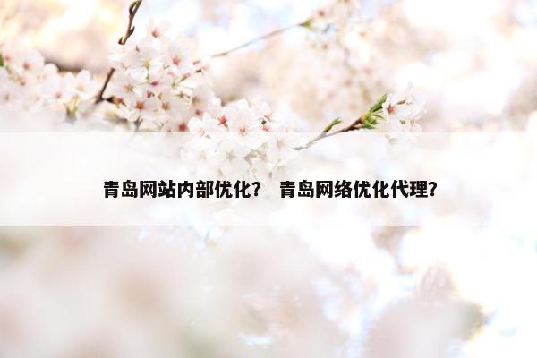 青岛网站内部优化？ 青岛网络优化代理？