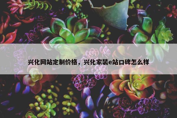 兴化网站定制价格，兴化家装e站口碑怎么样