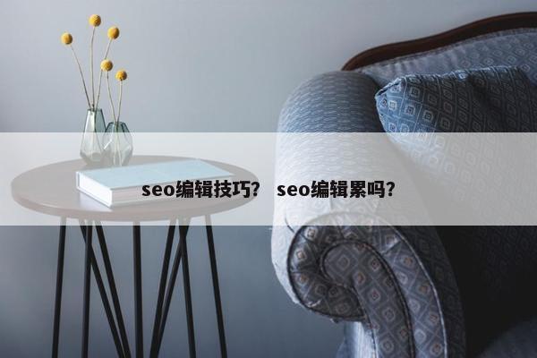 seo编辑技巧？ seo编辑累吗？