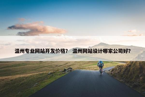 温州专业网站开发价格？ 温州网站设计哪家公司好？